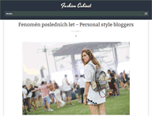 Tablet Screenshot of fashioncabinet.cz